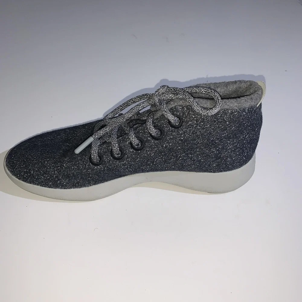 Allbirds Wool Runner-Up Mizzle Shoes Mens Size 9 Gray High Top Lace Up Sneakers